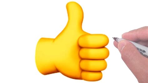 Realistic Thumbs Up Emoji