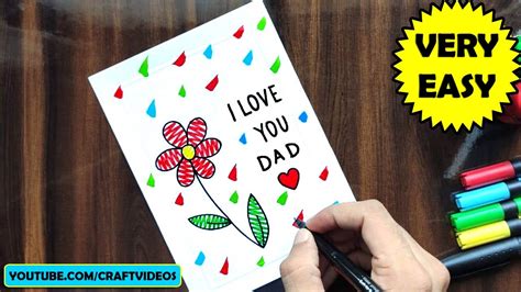 HOW TO DRAW FATHER’S DAY CARD | FATHERS DAY DRAWING