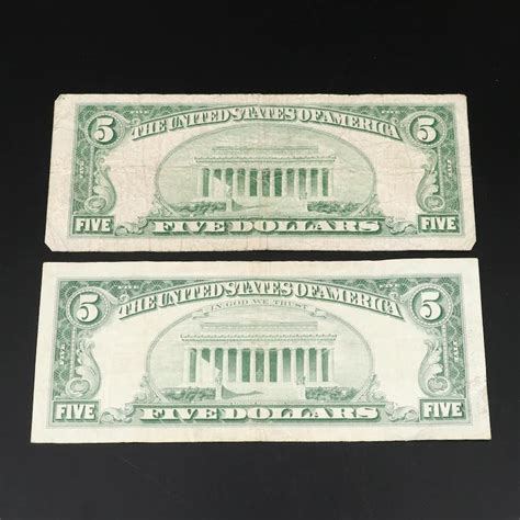 Twenty $5 Red Seal United States Notes | EBTH