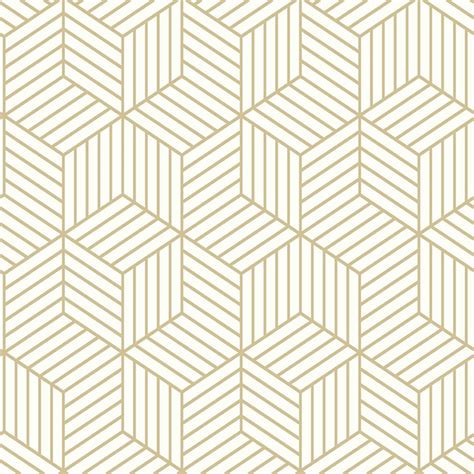 Papier peint à motif d'hexagones, beige, 20,5" x 16,5' RMK10704WP | RONA