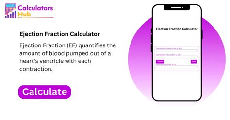 Ejection Fraction Calculator Online