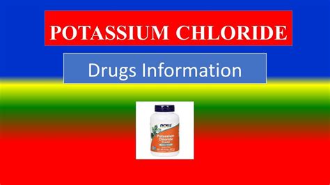 POTASSIUM CHLORIDE - YouTube