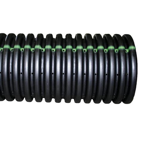 ADS 4-in x 10-ft Corrugated Perforated Pipe in the Corrugated Drainage ...