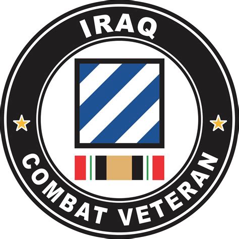 3rd Infantry Division Iraq Combat Veteran Decal