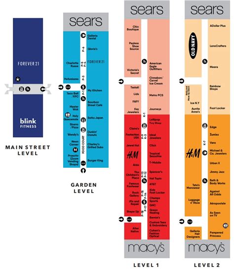 Map Of Galleria Mall