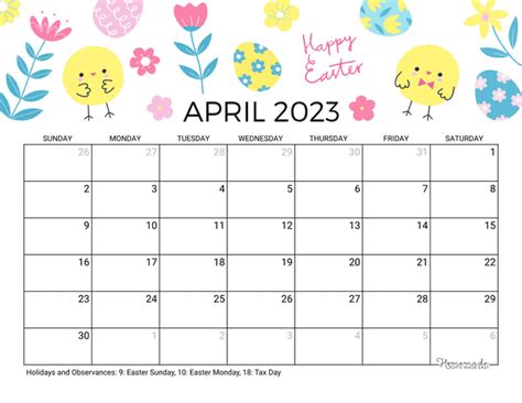 April Calendar Printable, Calendar For April, Free Printable Calendar Templates, Printables ...