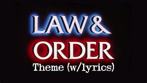 All Law And Order Theme Songs - Theme Image