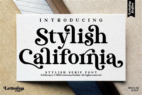 Stylish California Font - Dafont Free