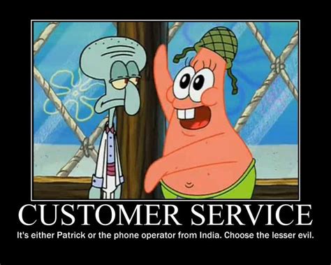 Customer Service by malfunit.deviantart.com on @deviantART | Patrick star funny, Friendship ...