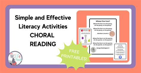 Simple and Effective Literacy Activities: CHORAL READING - The Wolfe Pack