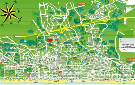 Mappa di Riccione - Cartina di Riccione