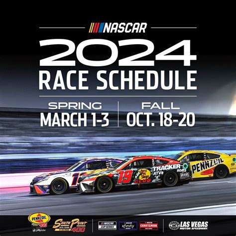 NASCAR again visiting LVMS twice in 2024; South Point 400 one week later than in previous years ...