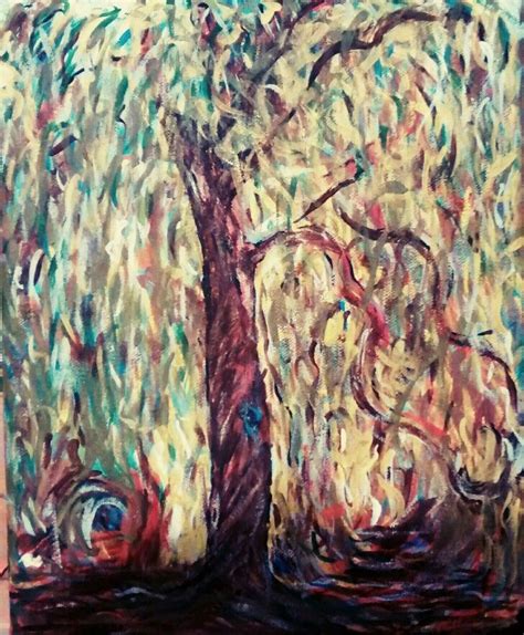 My willow tree | Painting, Willow tree, Art