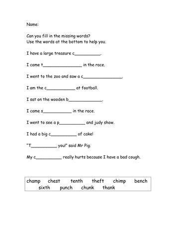 Phase 4 phonics worksheets by sidony91 - Teaching Resources - Tes