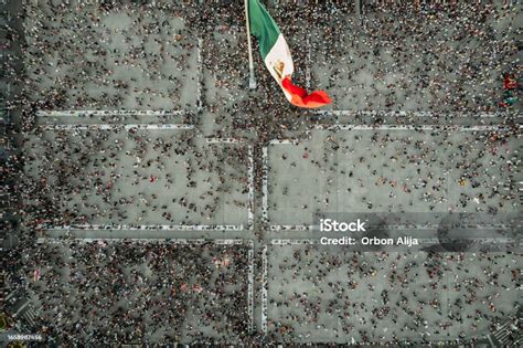 Zocalo Square In Mexico City Stock Photo - Download Image Now - Mexico ...