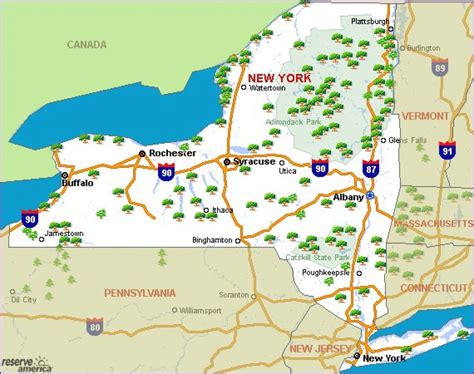 New York State Parks Map - Printable Map