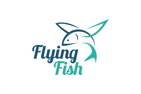 Abstract Flying Fish Logo Design Graphic by lexlinx · Creative Fabrica