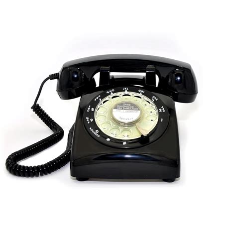 Black Color Vintage 1970's STYLE ROTARY Retro old fashioned Rotary Dial Home Telephone