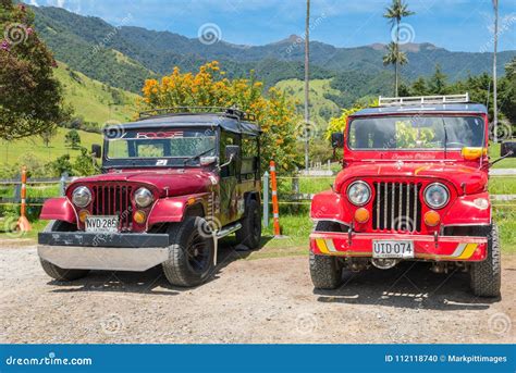 Jeep Willys In The Cocora Valley Salento Colombia Editorial Image ...