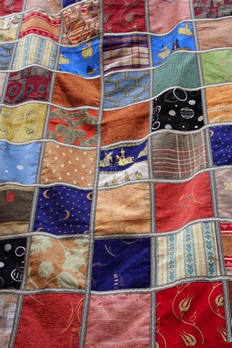 Patchwork quilt blanket stock photo. Image of background - 6801288