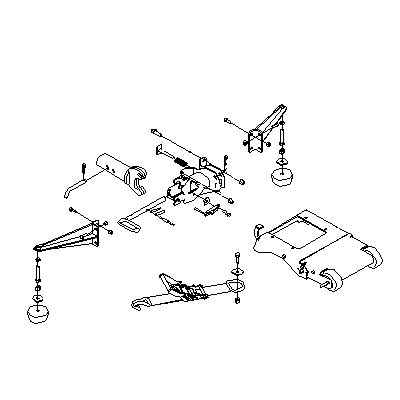 Boss Part # TGS10955 - TGS 600, TGS 1100 Spreader RT3 Attachment Complete Kit