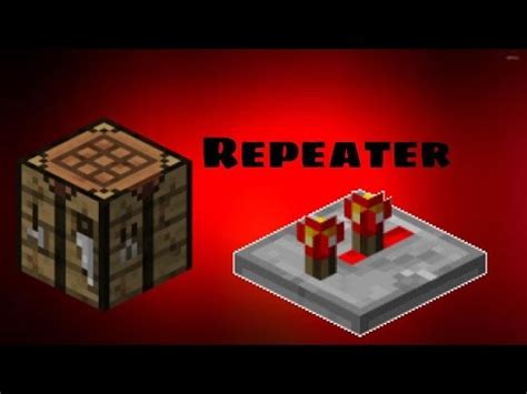 How to Craft a Redstone Repeater in Minecraft! - Latest Update - YouTube