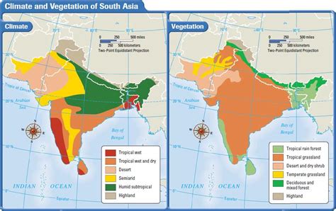 South Asia: Climate and Vegetation