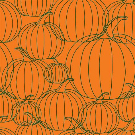 Halloween Background - Line Pumpkin. Vector Illustration 5122813 Vector Art at Vecteezy