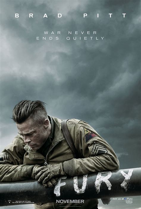 Fury Brad Pitt Poster