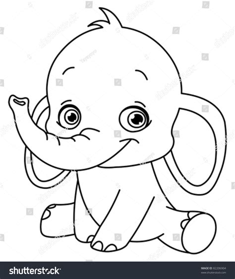 elefante para bebés: vector de stock (libre de regalías) 82206904 ...