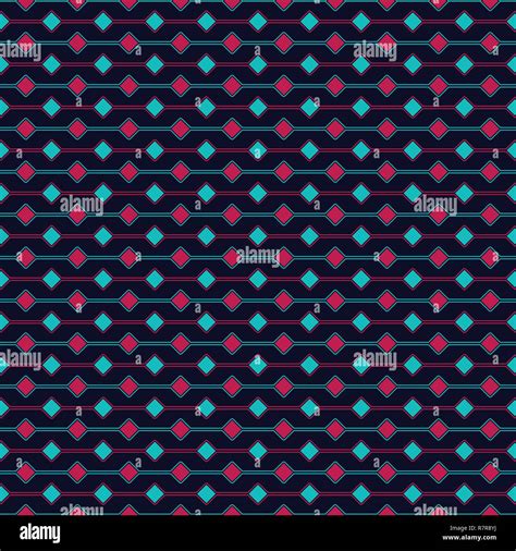 Geometric square shape vector seamless pattern Stock Vector Image & Art ...