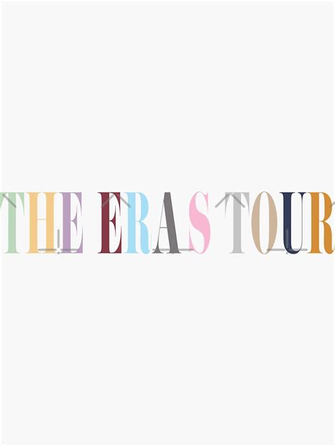 "The Eras Tour Logo" Sticker for Sale by wingdingsforall | Redbubble