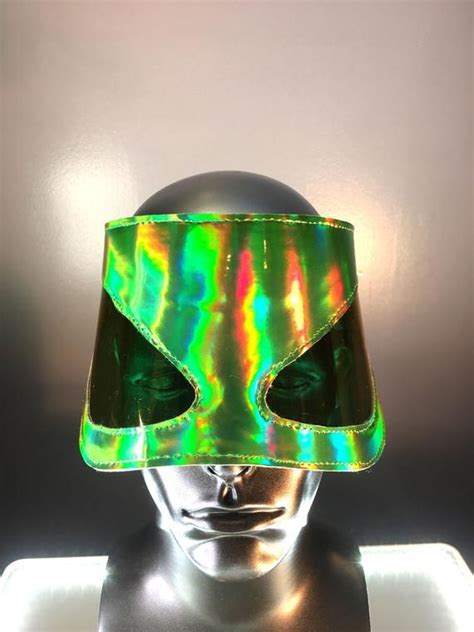 Holographic Alien Burning Man Mask Scifi Headdress Cosplay | Etsy | Holographic, Alien, Burning man
