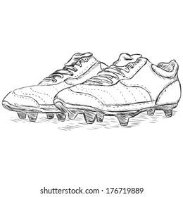 Soccer Cleat Outline #2 SVG, Soccer Cleat Svg, Cleats Svg, Soccer Shoe Svg, Clipart, Files For ...