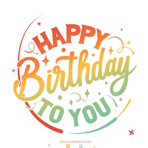 Congratulations on your birthday - lovely animated typography E-card ...