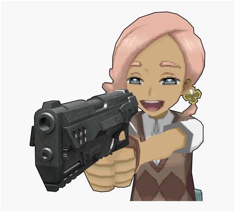 Transparent Holding Gun Png - Ilima Pokemon With A Gun, Png Download - kindpng