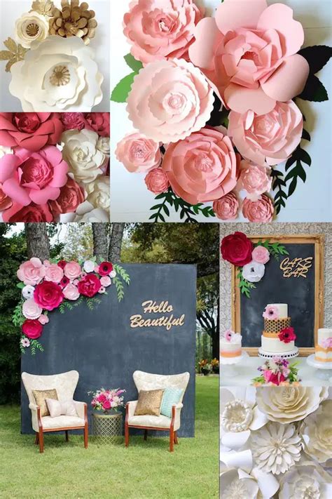 Paper Flower Wedding Reception Wall Ideas | Mid-South Bride