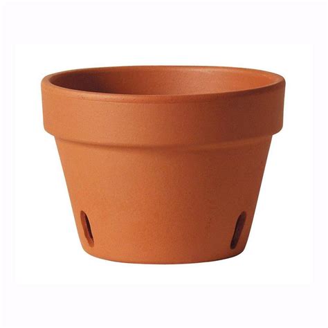 Southern Patio 6 in. Clay Orchid Pot-TC0612OP - The Home Depot