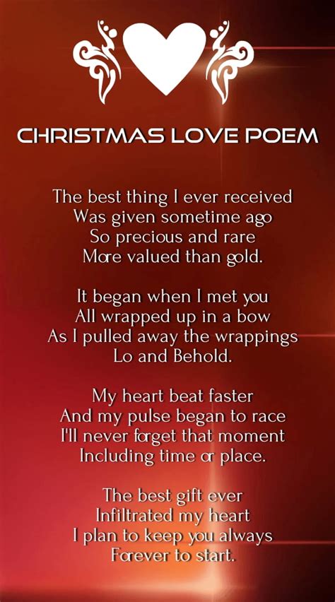 christmas love poems for him from the heart - QuotesSquare