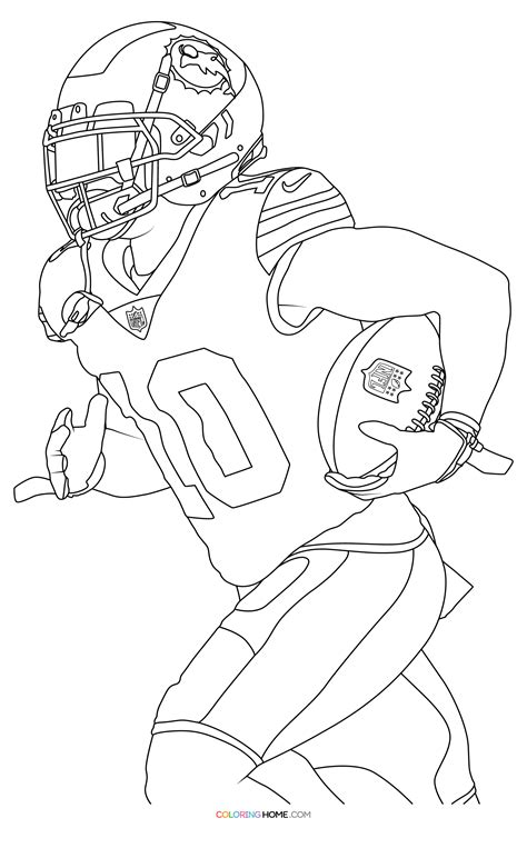 Tyreek Hill Football Coloring Pages Coloring Pages