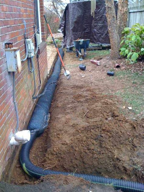 Basement French Drain / Baseboard Basement Drain Pipe System in Greater London ...