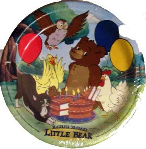 Maurice Sendak's Little Bear Cake Plates (8) 6 3/4", Party Little Bear http://www.amazon.com/dp ...