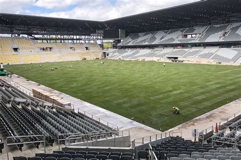 The Columbus Crew finishes pitch installation at new stadium - Massive ...