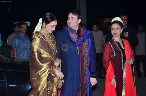 Rekha at Kush Wedding Reception in Sahara Star, Mumbai on 19th Jan 2015 ...