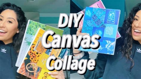 DIY CANVAS COLLAGE - YouTube