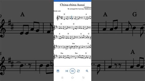 Chinna Chinna Aasai Easy Notes l V4 Violin - YouTube