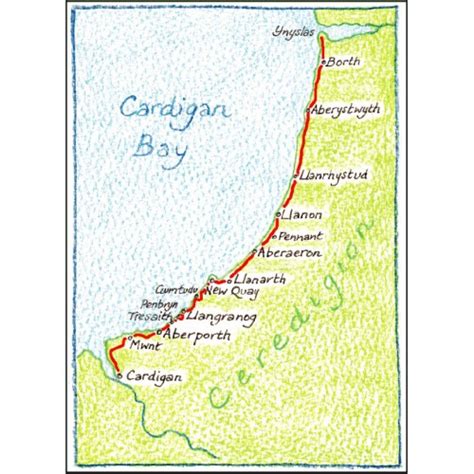 The Ceredigion Coastal Path Guidebook | Kittiwake Books