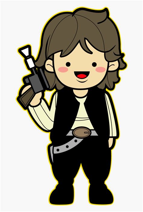 Star Wars Kawaii Saga - Star Wars Desenho Han Solo , Free Transparent ...