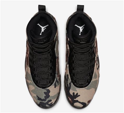 Air Jordan 10 Woodland Camo 310805-201 Release Date - SBD