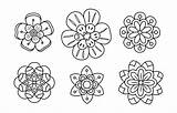 Flower Head Coloring Page Sketch sketch template